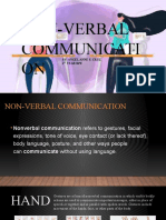 Non-Verbal Communicati ON: By: Angel Anne S. Cruz 1 Year Bpe