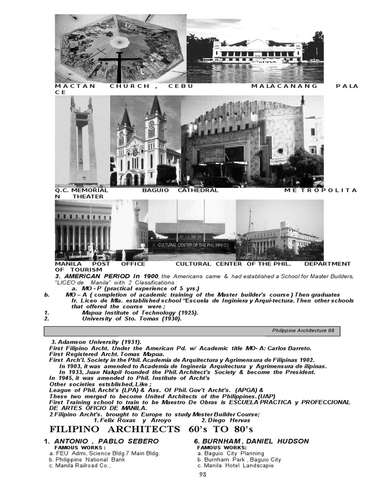Philippine Architecture 4 Pdf Pdf Makati Manila