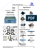 Common Rail System Tester CRS-3100: Applications