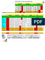 Calendar Scolar 20202021 Primar
