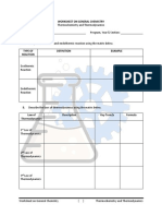 Worksheet On General Chemistry