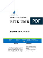 Modul Etik 4 - Berpikir Positif