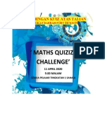 Iklan Maths Quizizz Challenge