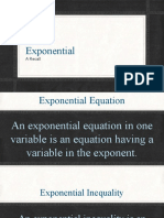 Exponential Equation