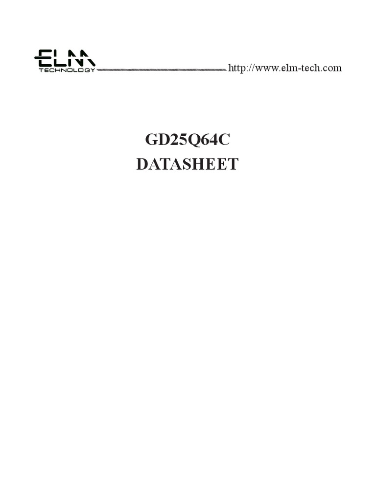 gd25q64 PDF | PDF | Computer Memory | Computer Engineering