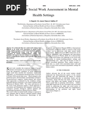 PSW psychosocial assessment main