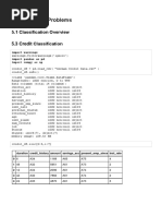 Classification Problems