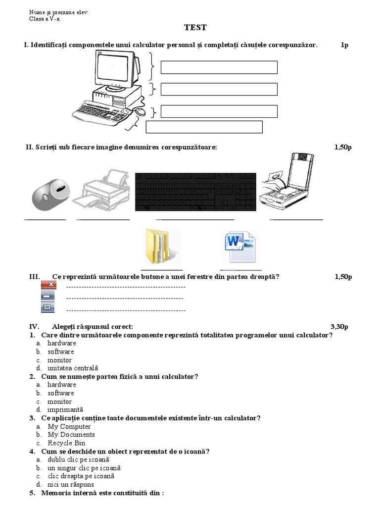 Test Tic Cls A V A1 | PDF