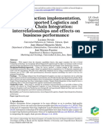 Lean Production Implementation, Cloud-Supported Logistics and Supply Chain Integration: Interrelationships and Effects On Business Performance