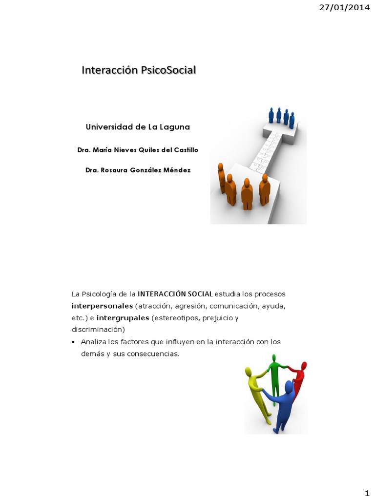 Psicología de la Interacción Social | PDF | Teoría de apego ...