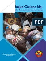 PDNA Mozambique Cyclone Idai - Post-Disaster Needs Assessment - Full - Report - Portuguese PDF