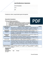 Informe Psicolaboral Por Competencias Aux Adm