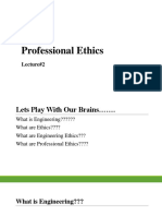 Professional - Ethics - Lecture 1