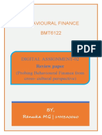 Behavioural Finance Review Paper Cross-Cultural Perspective