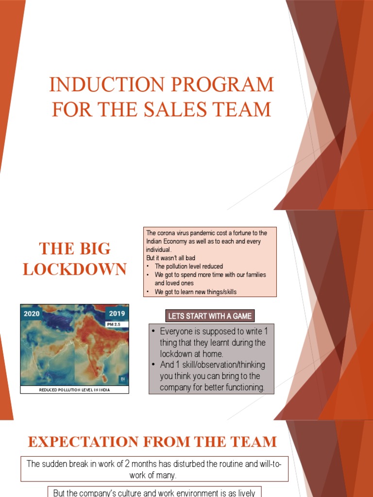 Sales Induction Program Overview | PDF | Economies | Business