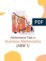 Performance Task In: Business Mathematics