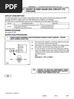 DTC B0112/41 Short in Side Squib (RH) Circuit (To Ground)