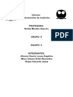 Informe. Instrumentos de Medición PDF