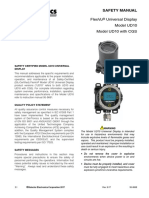 Flexvu Universal Display Model Ud10 Model Ud10 With CGS: Safety Manual