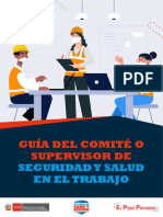 Guía Del Comité o Supervisor de Seguridad y Salud en El Trabajo