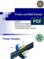 Power and Ball Screws: Design 1 Mechanical Engineering Faculty Engineering Division Universidad Santo Tomás