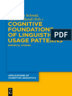 Cognitive Foundations of Linguistic Usage Patterns PDF