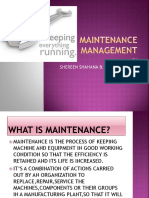 Maintenance Management