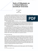 The Effects of Ethostasis On Farm Animal Behavior