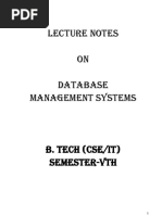 E-Notes DBMS PDF