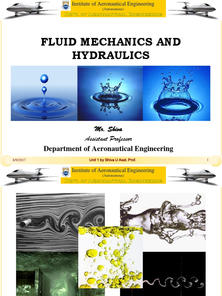Fluid Mechanics and Hydraulics Overview | PDF | Viscosity | Shear Stress