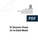 Trabajo de Investigacion Derecho Penal en La Edad Media PDF