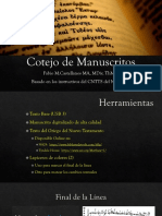 Instrucciones para Cotejo Manual de Manuscritos