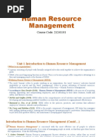 Human Resource Management UNIT 1 PPT