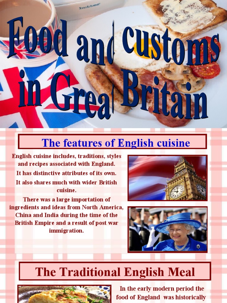 Food and Customs in Great Britain | PDF | Meal | Lunch