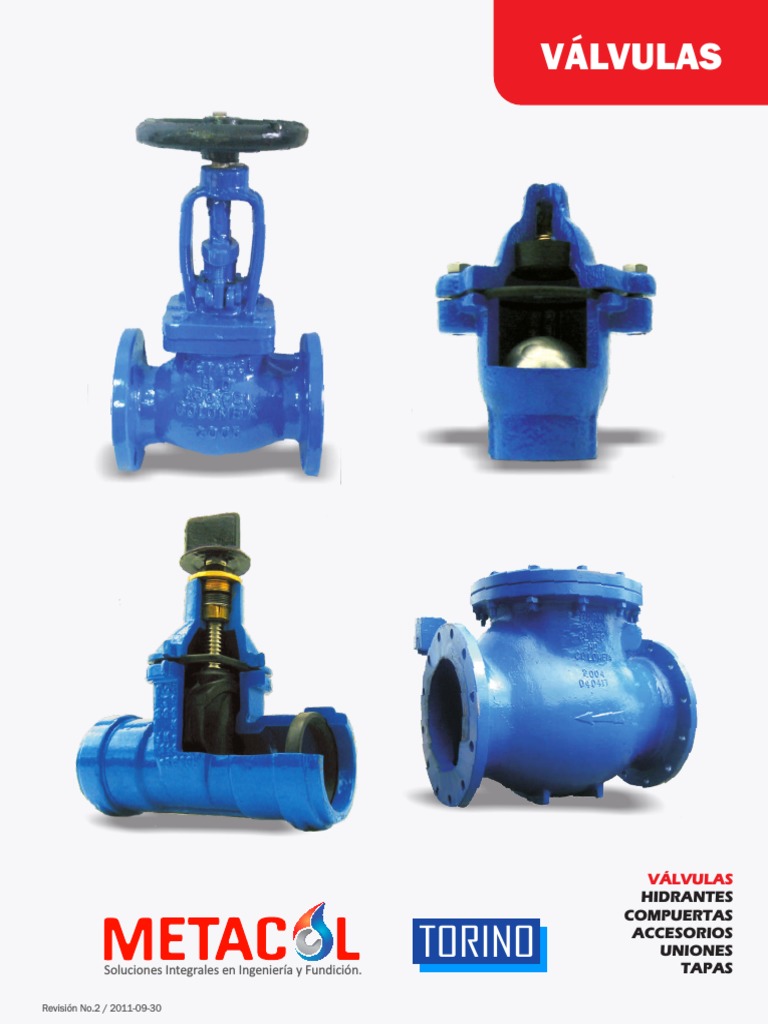 METACOL TORINO Valvulas PDF | PDF | Tornillo | Acero