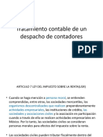 Tratamiento Contable de Un Despacho de Contadores