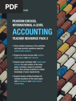 Accounting: Pearson Edexcel International A Level Teacher Resource Pack 2