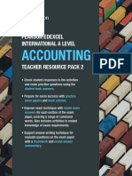 Accounting: Pearson Edexcel International A Level Teacher Resource Pack 2