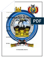 Certificación de Reservas en Bolivia