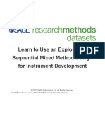 Exploratory Sequential Mixed Method Instrument Development United States Student Guide
