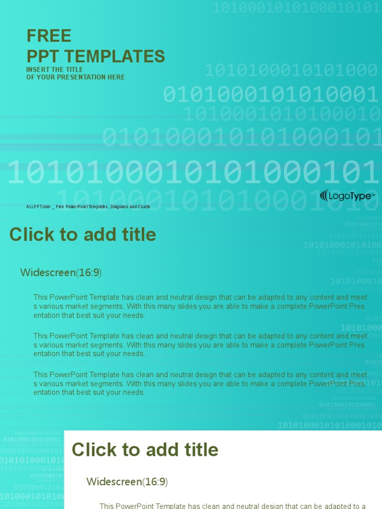Free PPT Templates: Insert The Title of Your Presentation Here | PDF ...