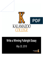 Write A Winning Fulbright Essay