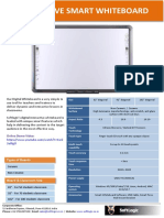 Interactive Whiteboard Data Sheet