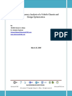 Vehicle Chassis Normal Frequency Analysis and Design Optimization