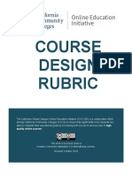 COURSE DESIGN RUBRIC REVIEW