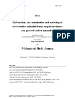 2015 Thesis Elaboration, Characterization and Modeling of Electroactive Materials Based On Polyurethanes and Grafted Carbon Nanotubes PDF