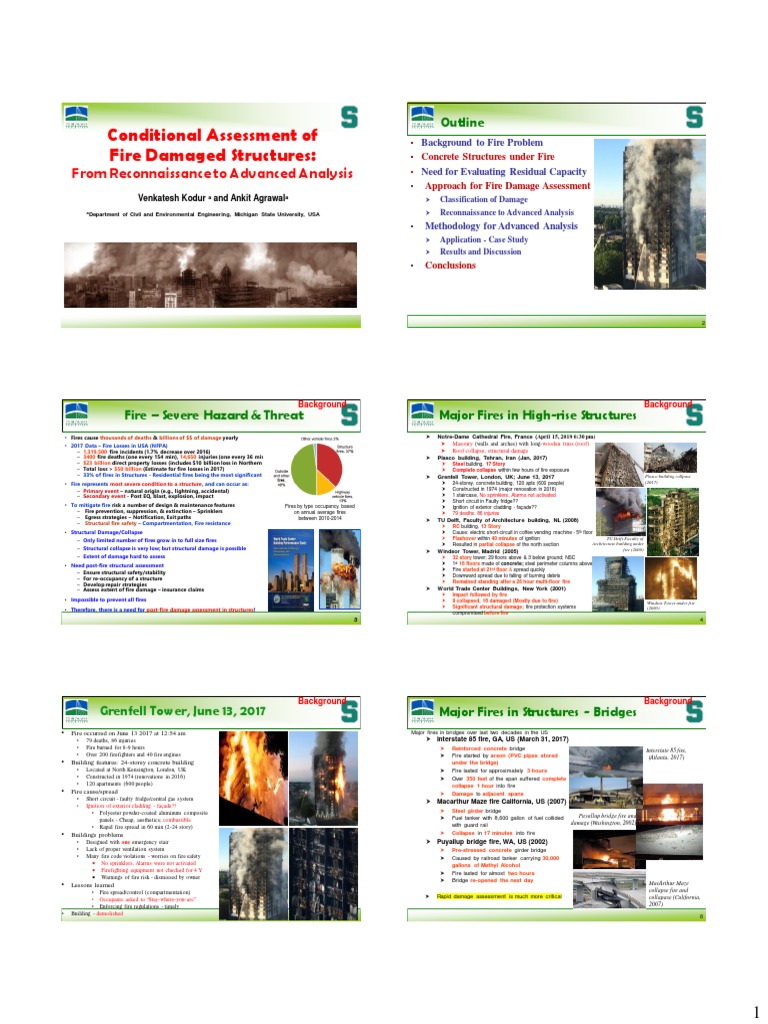 Fire Damage Structural Assessment Guide | PDF | Strength Of Materials ...