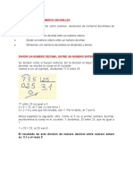 Divisiones de Numeros Decimales