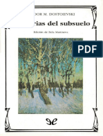 Memorias Del Subsuelo - Fiodor Dostoyevski PDF