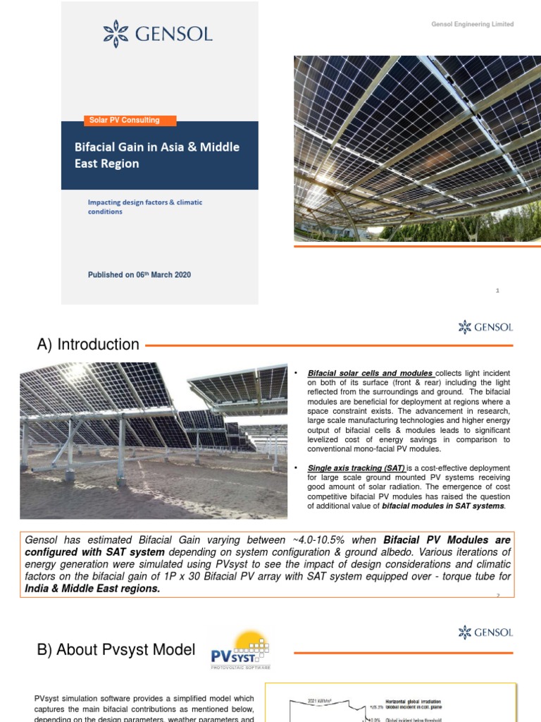 01 White Paper On Bifacial Gain In Asia And Mena Pdf Photovoltaics Solar Panel